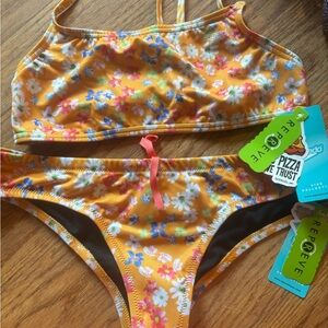 Speedo Orange and Yellow Bikini Swimwear